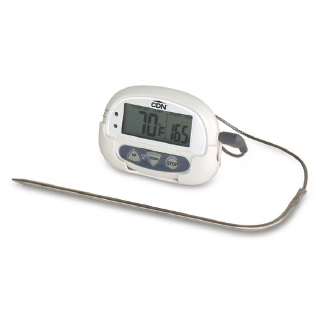 CDN DTP392 Digital Probe Thermometer 32 To 392°F (0 To 200°C) 5-1/2" (14.0cm) Probe With 3' (91.4cm) Sensor Cable