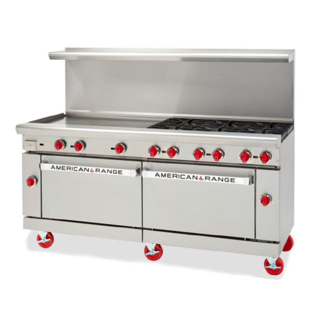 American Range ARGF-48G-4B-NN_NAT - Green Flame Range, Gas, 72"