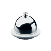 Bauscher Hepp 19.1090.6440 - Butter Dish, 2-1/4" Dia. X 3-1/4"H, With 18/10 Stainless Steel Silver Plate Finish Cover