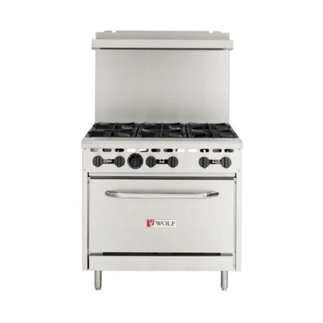 Wolf WX36-6BN-QS-COMMANDER (Quick Ship) WX Series Restaurant Range Natural Gas