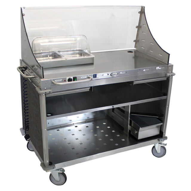 Cadco CBC-DC-L3 Mobile Demo/ Sampling Cart Large Full Size Buffet Server