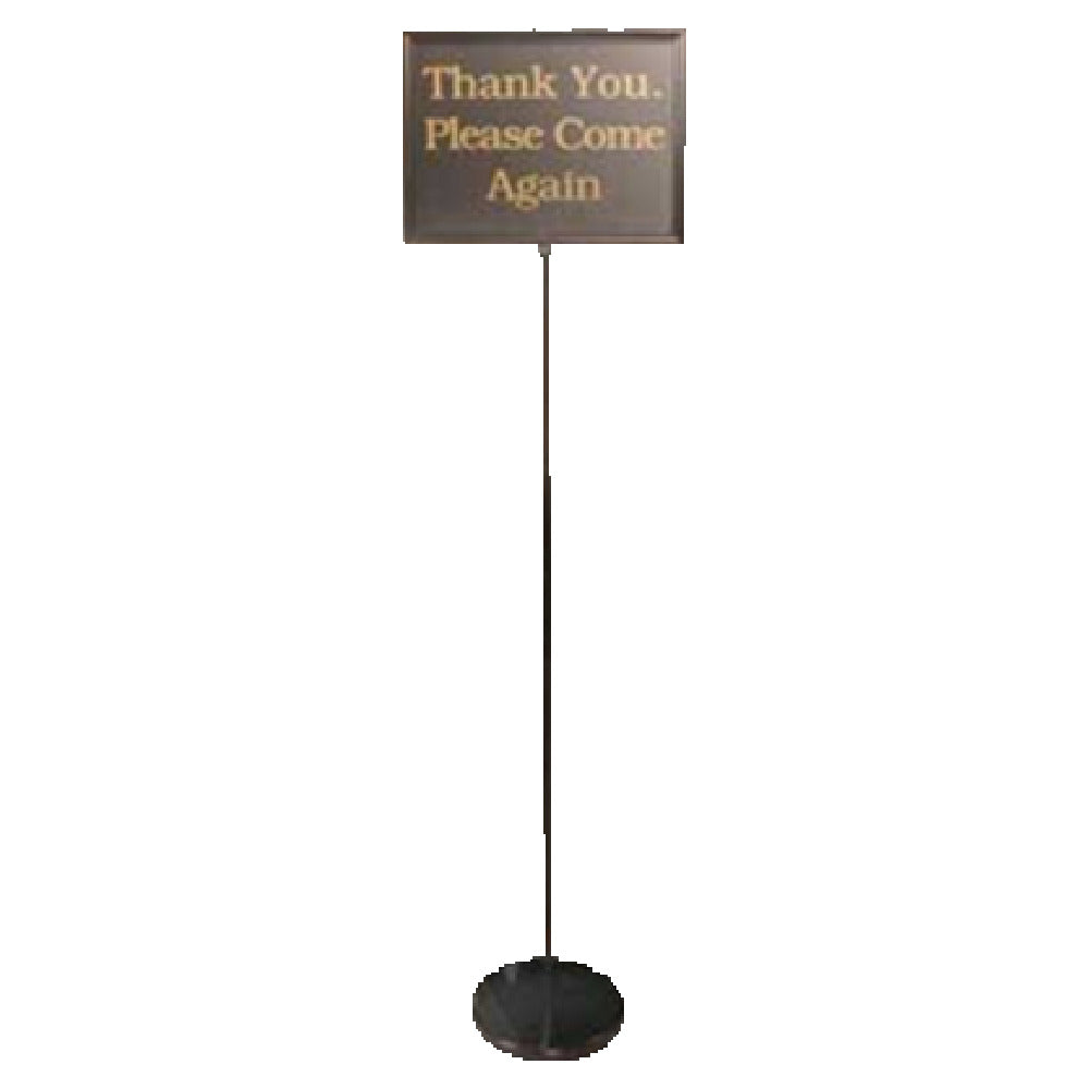 Franklin Machine Products 280-1729 Message/Director Sign Teller Style With Floor Stand