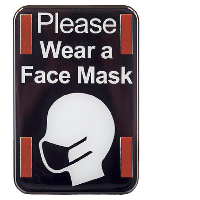 Tablecraft 10707 Sign "Please Wear A Face Mask" 6" X 9"