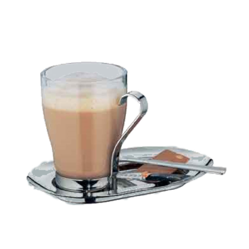 Bauscher Hepp 06.2519.6040 - Milk/Coffee Set, Includes: (6) 7-1/2" X 4-3/4" 18/10 Stainless Steel Serving Trays