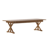 Flash Furniture XA-F-108X40-XLEGS-GG Hercules Folding Farm Table 9' X 40" Rectangular