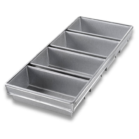 Chicago Metallic 45642 Bread Pan Set 4-pan 9-23/32" X 21-7/8" X 2-3/4" Overall