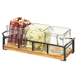 Cal Mil 3714-99 Madera Jar Organizer 13-1/2"W X 4-1/2"D X 4-3/4"H Rectangular