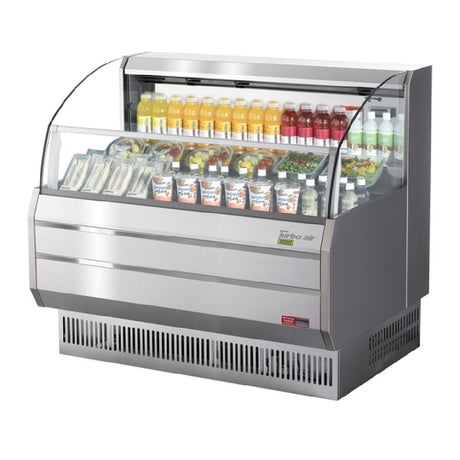 Turbo Air TOM-50SS-N Horizontal Open Display Merchandiser 8.9 Cu. Ft. Capacity