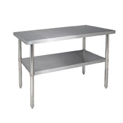 Klinger's Trading 16GA-AST2460 Work Table 60"W X 24"D X 36"H 16/430 Stainless Steel Top