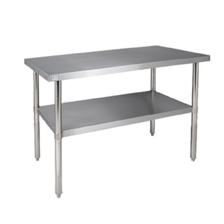 Klinger's Trading 16GA-AST3048 Work Table 48"W X 30"D X 36"H 16/430 Stainless Steel Top