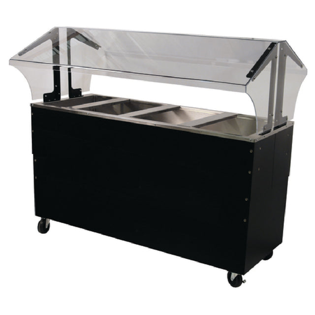 Advance Tabco B4-CPU-B-SB Ice Cooled Portable Food Buffet Table 62-7/16"W X 35"D X 53"H