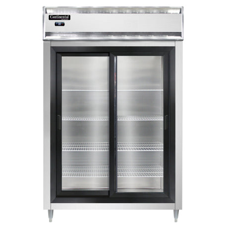 Continental Refrigerator D2RNSASGD Designer Line Refrigerator Reach-in Two-section