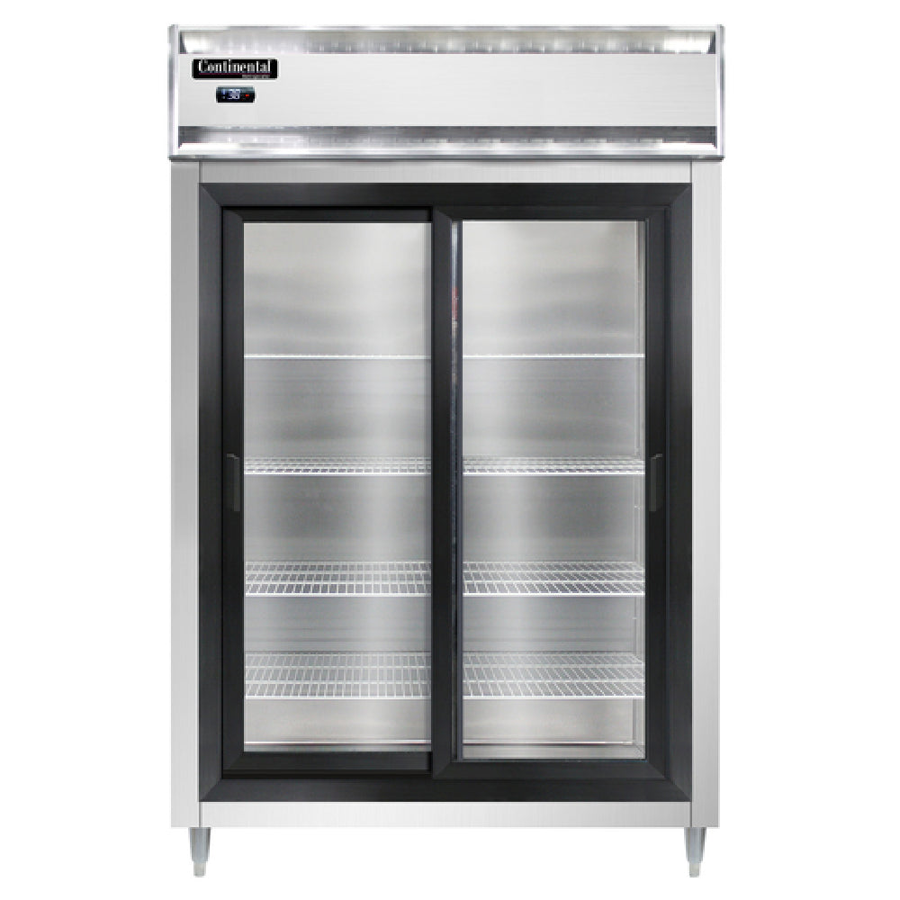 Continental Refrigerator D2RNSSSGD Designer Line Refrigerator Reach-in Two-section