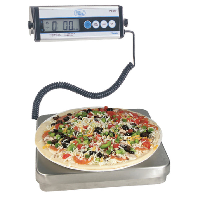 Yamato PB-200 Accu-Weigh® Portion Control Scale Digital 12 Lb. 8 Oz. X 0.1 Oz. / 12.5 Lb. X 0.01 Lb. / 5600 G X 2 G / 200 Oz. X 0.1 Oz.