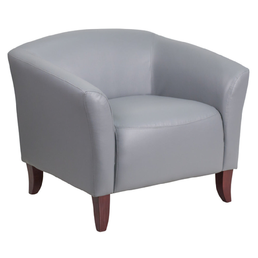 Flash Furniture 111-1-GY-GG Hercules Imperial Series Reception Chair LeatherSoft Upholstery