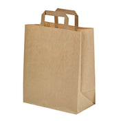 PacknWood 210CAB2617BR - Takeout Bag, 10.5" X 5.5" X 13"H, Freezer Safe