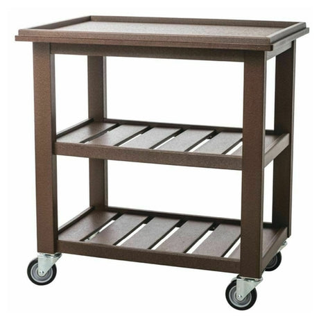 Hubert 91855 - Cart, 3-shelf, 33-1/2"L X 22-3/4"W X 35-1/4"H Overall