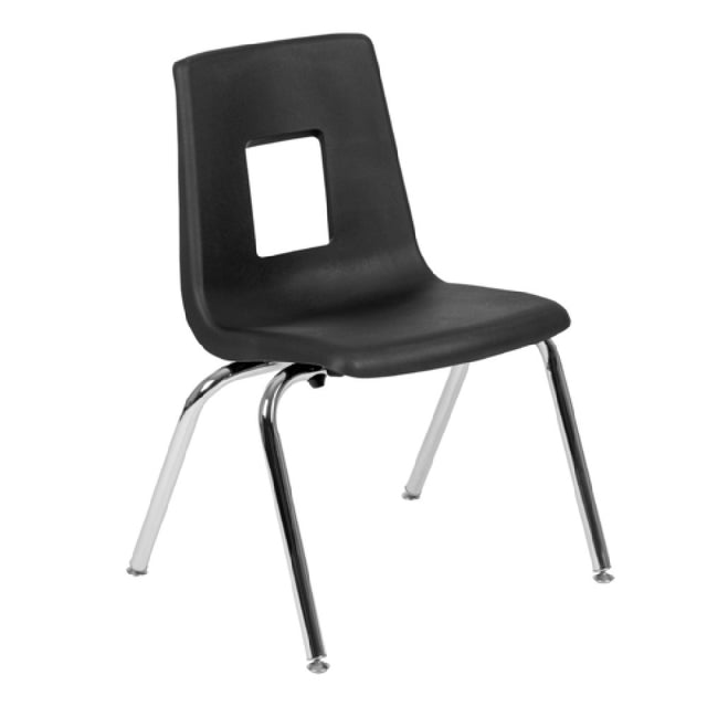 Flash Furniture ADV-SSC-16BLK Mickey Advantage Stacking School Chair 225 Lb. Weight Capacity