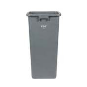 CAC China TCSQ-23GRY Trash Can 23 Gal. Square