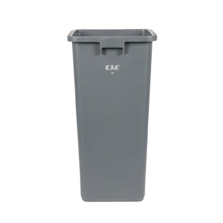 CAC China TCSQ-23GRY Trash Can 23 Gal. Square