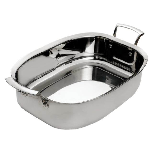 Browne Foodservice 5724179 Thermalloy® Roast Pan 7 Qt. (6.6 Liter) 14" X 10-1/5" X 3-7/10"