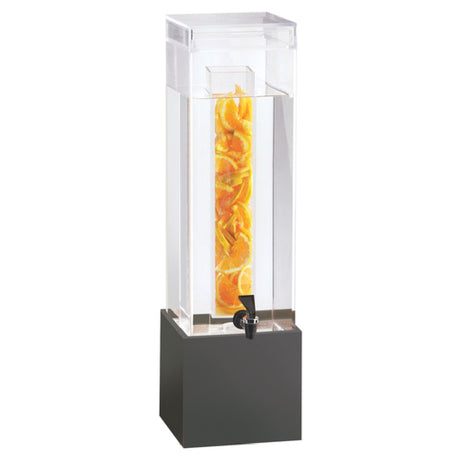 Cal Mil 1527-3-96 Midnight Bamboo Beverage Dispenser 3 Gallon Capacity 8-1/4"W X 9-3/4"D X 25-3/4"H