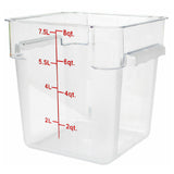 Thunder Group PLSFT008PC Food Storage Container 8 Quart Square