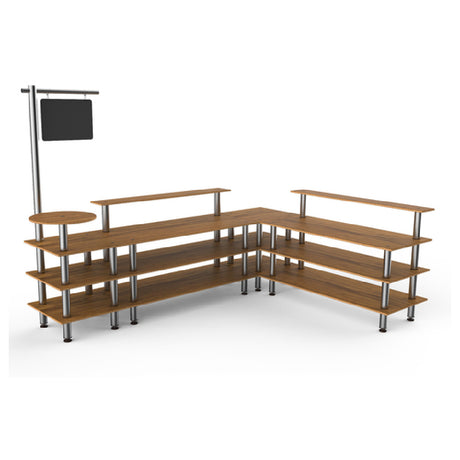 Steelite MGCMLB14BSXF Mogogo Buffet Solutions Modular Breakfast Corner 130" X 100-1/2" X 107"H