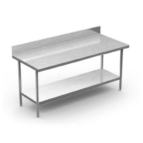 Winholt DTSB-3084 - Work Table, 84"W X 30"D X 34"H, 16/304 Stainless Steel Top