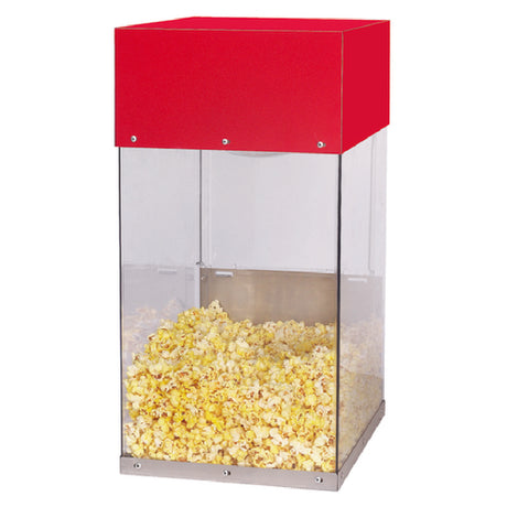 Gold Medal 5508 Popcorn Crisper 12-1/2"W X 16"D X 25-8/25"H Red Top Dome