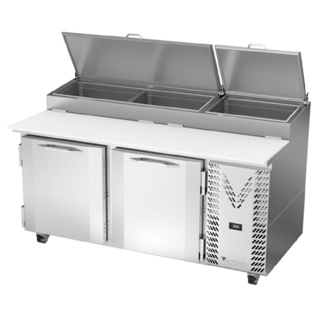 Victory VPP67HC - Pizza Prep Table, Powered By V-Core™, Two-section