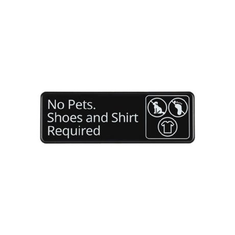 CAC China SCE3-NP13 Compliance Sign English 9" X 3"H