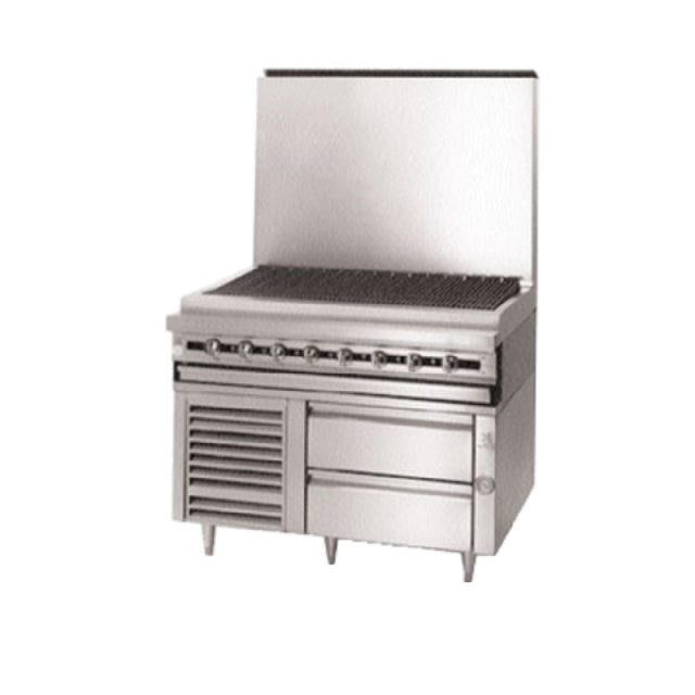 Jade Range JRLH-02S-T-48 Titan™ Fire & Ice™ Refrigerated Base 48" Self-contained