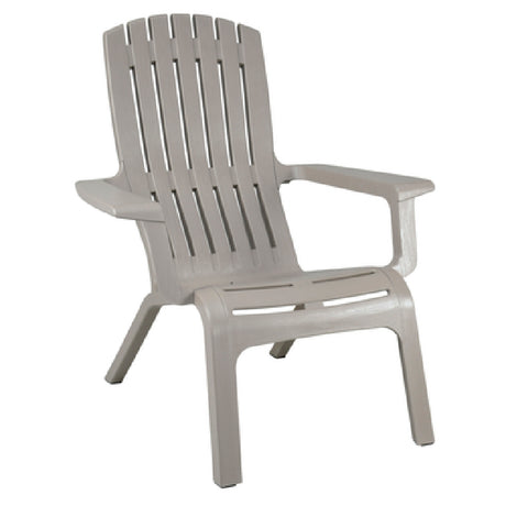 Grosfillex US450766 Westport Adirondack Chair Stackable Mineral Polymer Composite