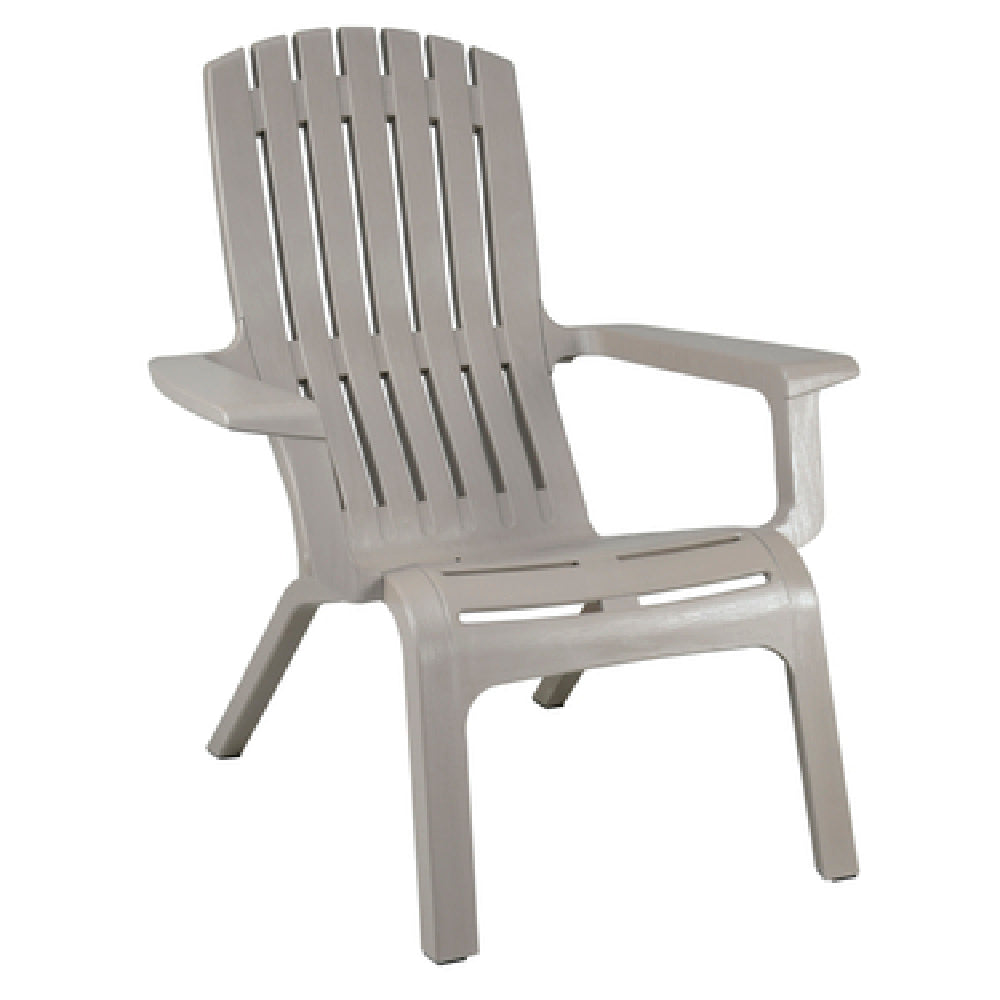 Grosfillex US444766 Westport Adirondack Chair Stackable Mineral Polymer Composite