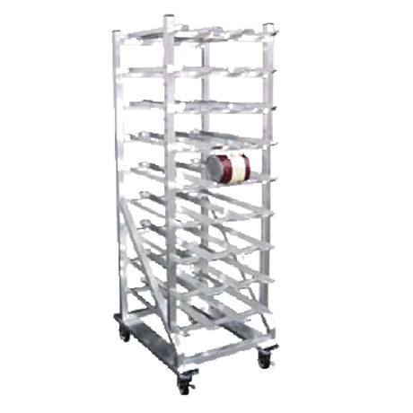 SPG 4H1582 - Kelmax Can Storage Rack, Mobile Design, Self Feeding Gravity Fed Shelves