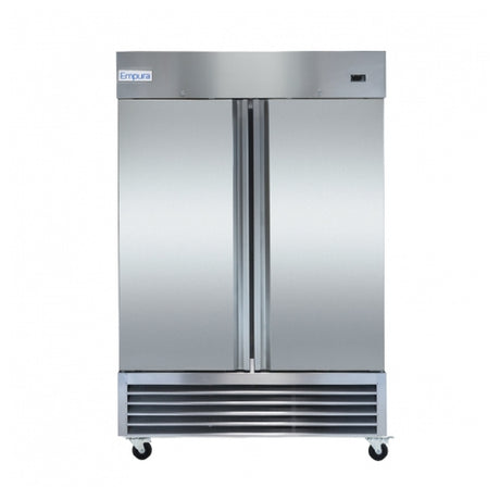 Empura Refrigeration E-KB54R Reach In Bottom-Mount Stainless Steel Refrigerator 53.9" W 2 Full-Height Solid Doors 41.6 Cu Ft