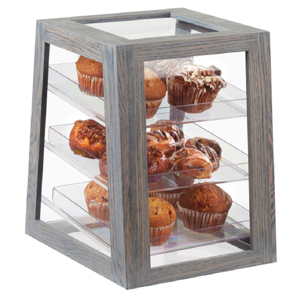 Cal Mil 3830-83 Ashwood Mini Display Case 11-1/4"W X13-3/8"D X 14-7/8"H 3-tier