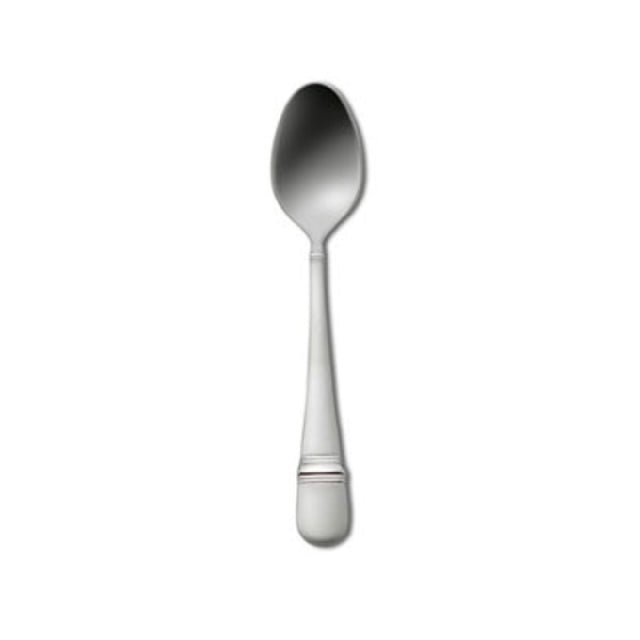 1880 Hospitality T045SADF Oneida® A.D. Coffee Spoon 4-1/4" Banded Teardrop Shaped Handle