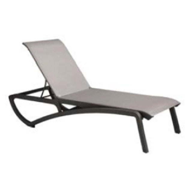 Grosfillex US642288 Sunset Chaise Lounge Stackable Without Arms