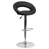 Flash Furniture DS-811-BK-GG Swivel Bar Stool Adjustable Height Contemporary Style