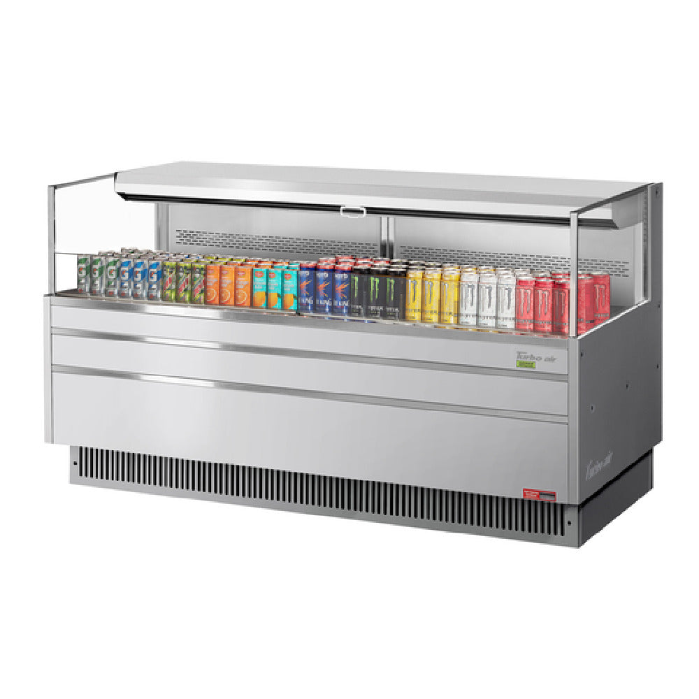 Turbo Air TOM-72L-UF-S-1S-N Horizontal Open Display Merchandiser Low-profile 9.7 Cu. Ft. Capacity