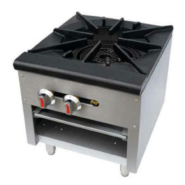 Sapphire Manufacturing SE-SPR1 NG/LP Sapphire Stock Pot Range Single 18” W X 20-7/8” D X 19-1/2” H