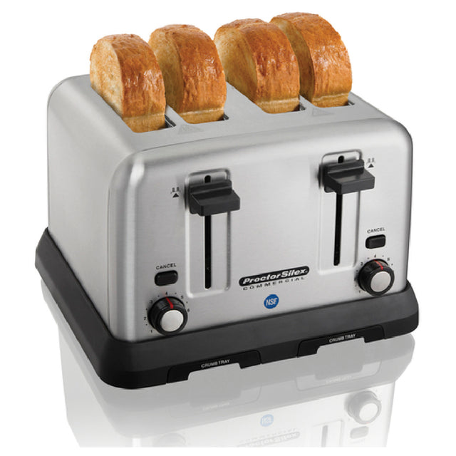 Hamilton Beach 24850R Proctor-Silex® Pop-Up Toaster (4) Extra Wide Slots Toast Boost