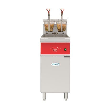 Koolmore KM-FDF40-EE - Floor Standing Commercial Fryer, Electric, 30"W X 15-1/2"D X 44-3/5"H