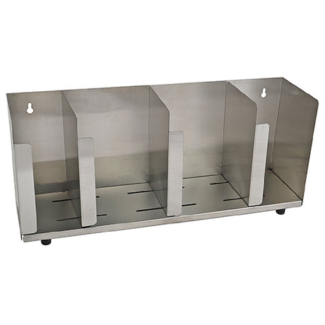 Franklin Machine Products 280-2352 Cup & Lid Organizer 4-section 19-1/2"L X 5-1/8"D X 8-3/8"H