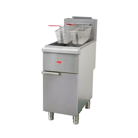 Omcan 48307 (CE-CN-F5-NG) Fryer Natural Gas Floor Model