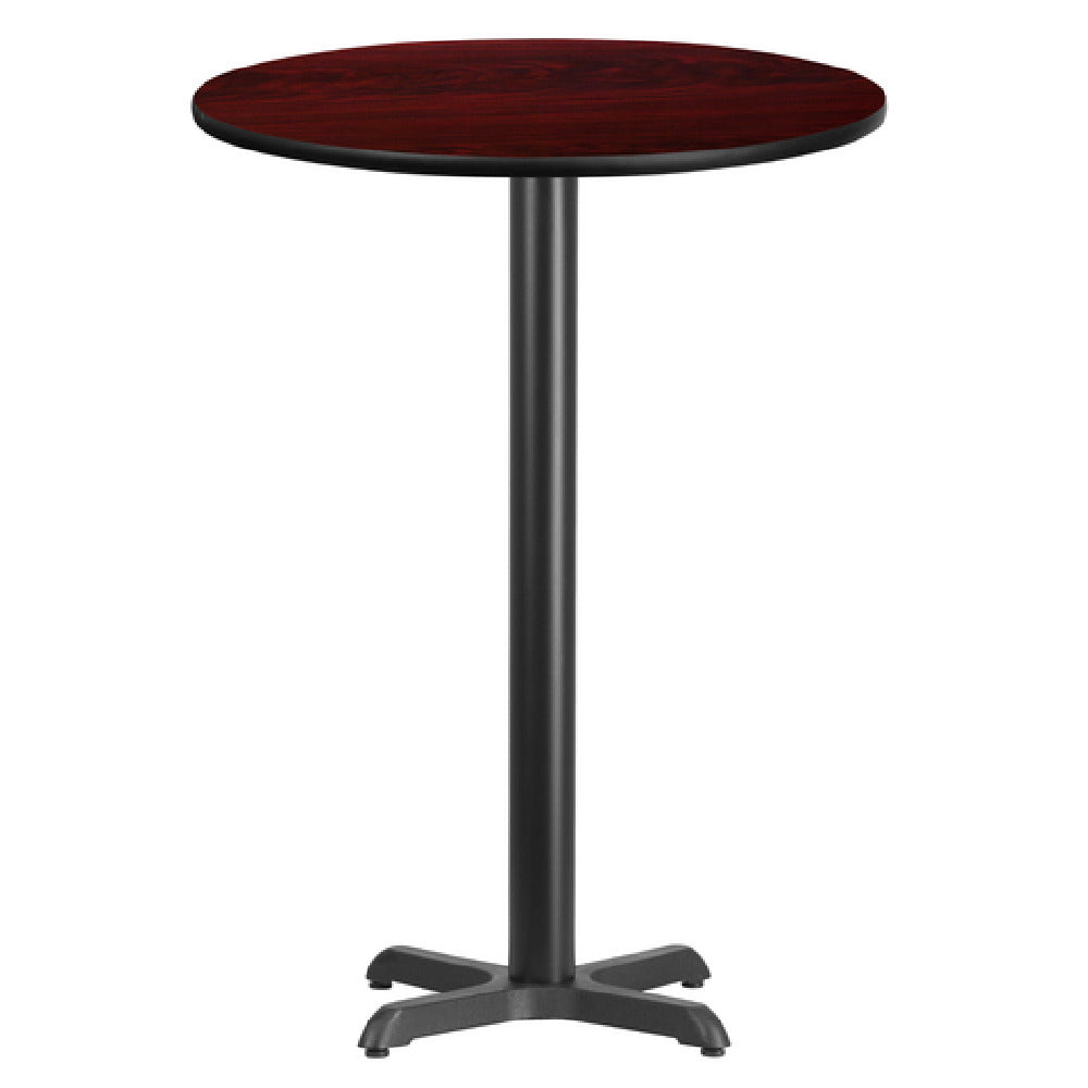 Flash Furniture XU-RD-30-MAHTB-T2222B-GG Table 30" Dia. X 43-1/8"H Bar Height