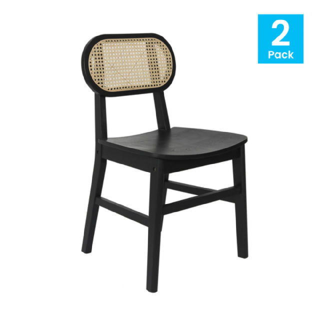 Flash Furniture SK-220902-NATBLK-GG Jacob Dining & Event Chair Commercial Use