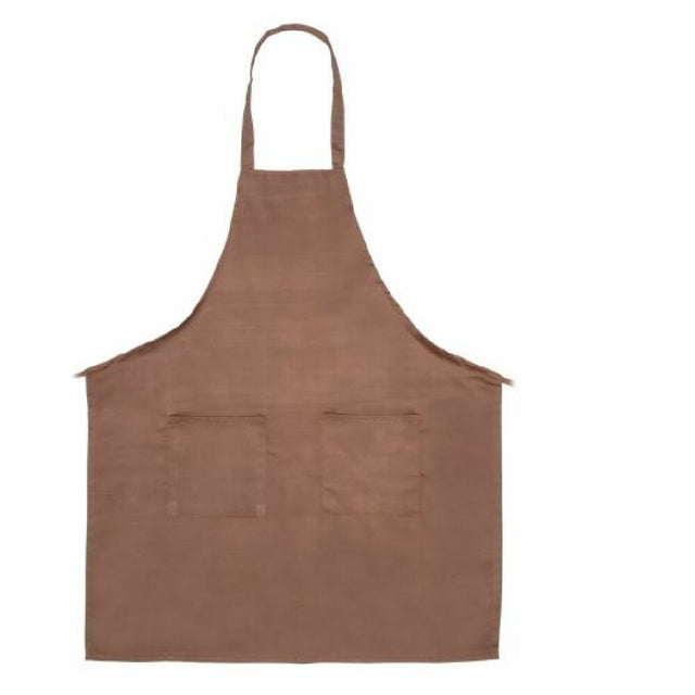 Chef Approved 167601BACBR Bib Apron 34" X 30" (2) Front Pockets